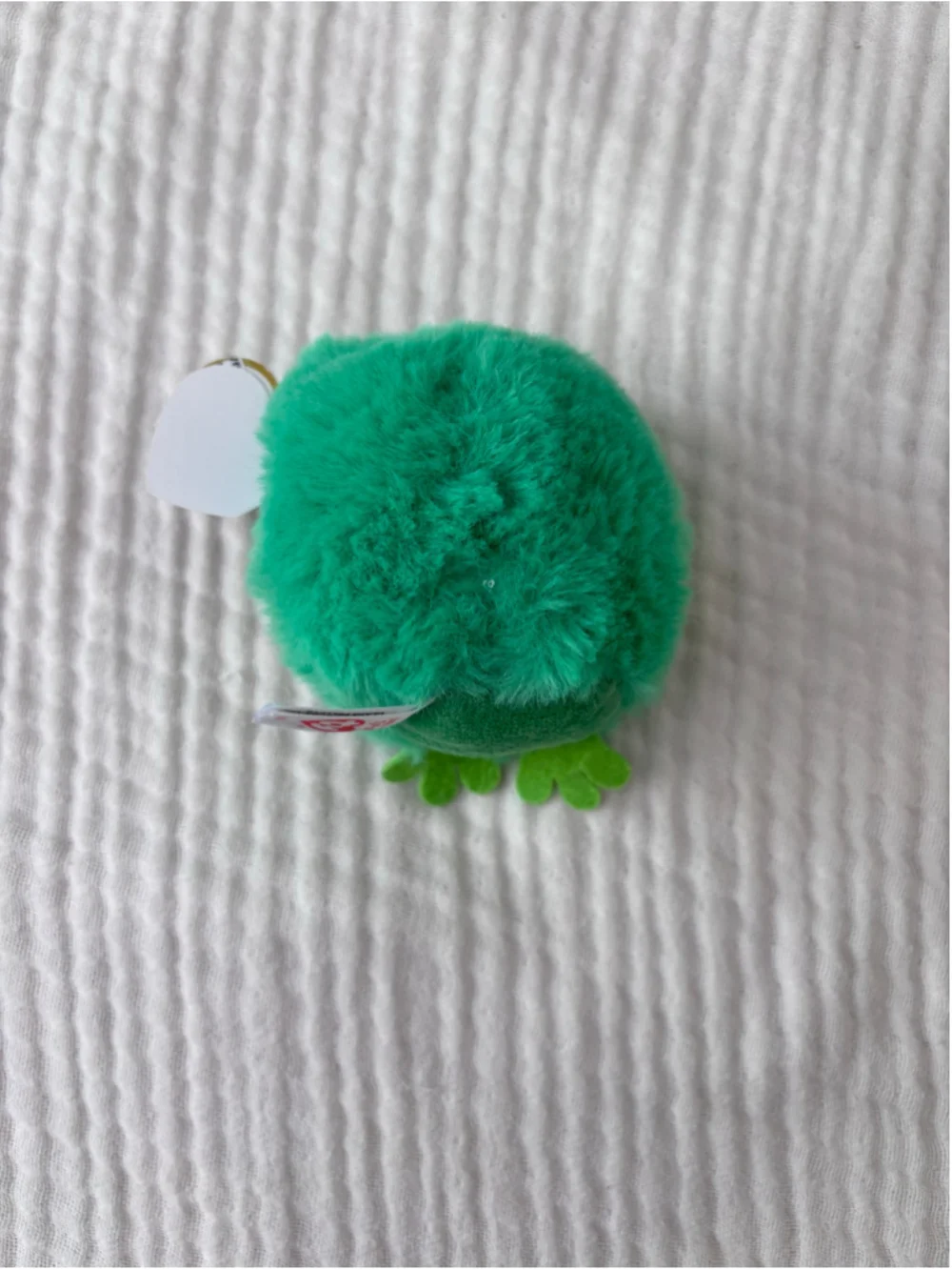 Ty Gilly Green Frog Beanie Ball Stuffed Animal One Size